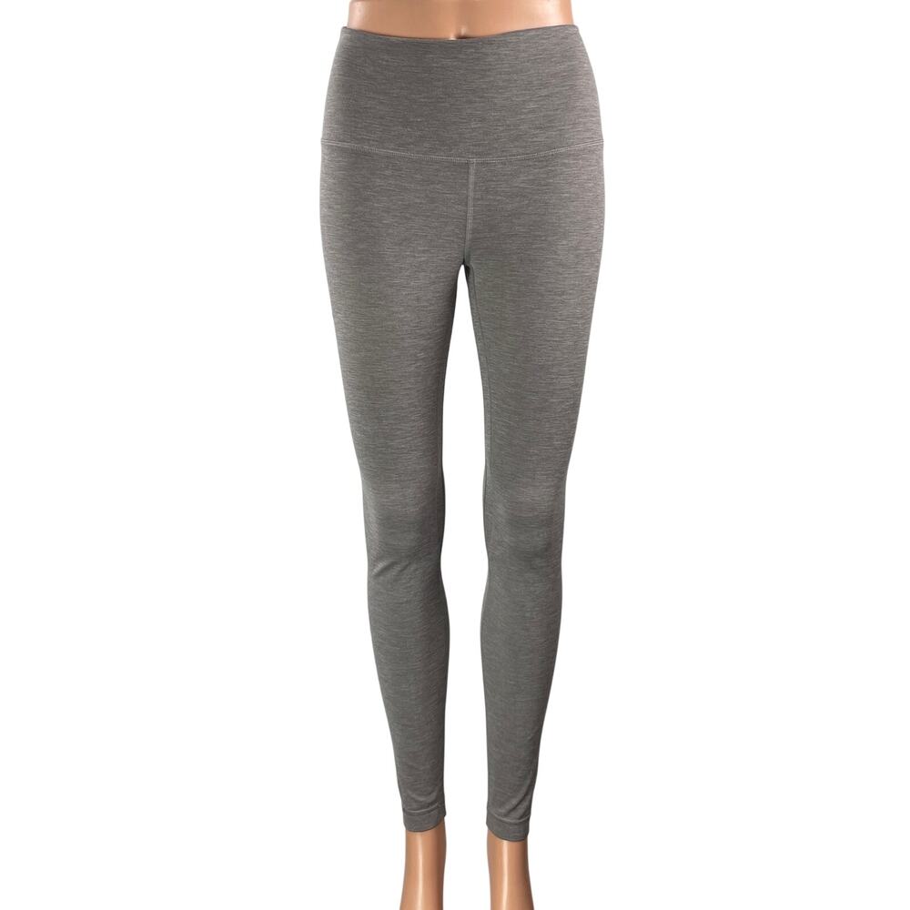 Lululemon Women's Heather Gray High Waisted Activewear Athletic Legging Pants 6